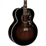 Акустико-электрогитара Gibson SJ-200 Standard 5A Flame Limited-Edition, Cobra Burst - фото