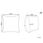 Декоративные подушки набор из 2-х штук Beliani, черный - фото 4