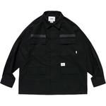 Хлопковая рубашка jmod 01 WTAPS, черный - фото