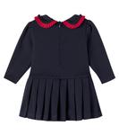 Детское хлопковое платье с бантом Patachou, Marine - фото 2