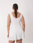 4505 Curve Icon active slightly cropped vest in white - фото 2