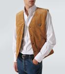 Хлопковый вельветовый жилет Prada, Orzo - фото 5