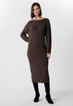 Платье comma Jumper dress, Dunkelbraun/Brown - фото 2