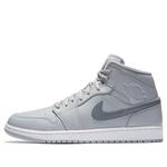 Кроссовки 1 средние Air Jordan, серый - фото
