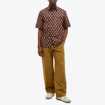 Рубашка Dries Van Noten Clasen Short Sleeve Poplin, цвет Dark Brown - фото 4