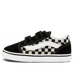 Кеды Vans Old Skool V Toddler 'Primary Check', черный - фото