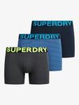 Эластичные хлопковые боксеры Superdry, Pack of 3, Blue/Multi - фото