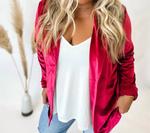 Блейзер Everything We Knew Velvet Blazer In Red Wine Blakeley, Red Wine - фото 3