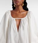 Хлопковое мини-платье Adriana Degreas, белый - фото 4