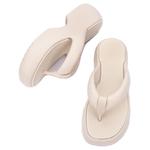 Свободные Фузи Чанки на массивной подошве Шлепанцы Melissa, Бронзовый - фото 3