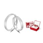 MOLADY Пара серебряных колец Sterling Silver унисекс - фото 7