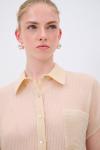 Блузка на пуговицах adL, бежевый - фото 3