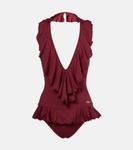 Купальник с рюшами Chloé, Absolute Red - фото