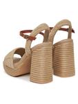 Эспадрильи Rope Heel Platform Sandal FW0FW08425 Tommy Hilfiger, бежевый - фото 3