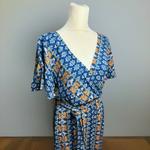 Бохо-платье миди с запахом в синем цвете Haptics - фото 5