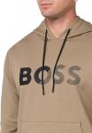 Толстовка с капюшоном и тисненым логотипом BOSS, Teak Beige - фото 3
