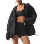 Alo Yoga Куртка унисекс черная, White/Bone - фото 4