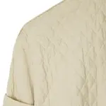 Стеганая укороченная куртка-бомбер Burberry, слоновая кость - фото 8