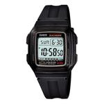 Часы CASIO Sports Quartz Waterproof Unisex Mens Black Digital, черный - фото
