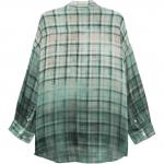 Рубашка в клетку с градиентом R13, зеленый - фото 2