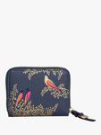 Маленький кошелек на молнии Sara Miller, Smokey Blue Birds - фото 4
