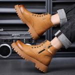 Мужские ботинки Martin Boots Black Mulinsen, Коричневые с подкладкой - фото 7