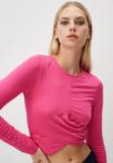 Топ с длинными рукавами LONG SLEEVE CREW NECK CROP Jimmy Key, розовый - фото 5