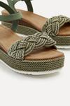 Апулия на эспадрильях на танкетке Linzi, зеленый - фото 4