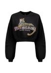Толстовка True Religion CRYSTL LEOPARD RUCHED SLVS, Black - фото 6