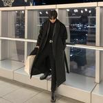 Пальто унисекс I’m David, черный (в комплекте свитер) - фото 10