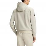 Босс худи с молнией из хлопка HUGO BOSS, бежевый - фото 5