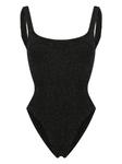 Hunza G купальник с квадратным вырезом, черный - фото