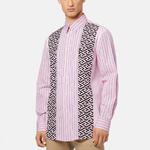 VERSACE Рубашка La Greca мужская розовая - фото 5