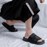 Скользящие тапочки плоские мужские черные V ZERO FIVE - фото 6