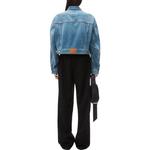 Alexander Wang Короткий джинсовый жакет, Light Blue - фото 5