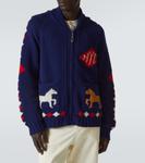 Кардиган из шерсти Diamond Corral на молнии Bode, Blue Multi - фото 3