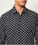 Рубашка Modern fit Karl Lagerfeld, черный - фото 4