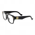 LOEWE Квадратная оправа для очков с анаграммой, Black - фото