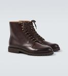 Кожаные шнурованные ботинки Brunello Cucinelli, C8064 - фото 5