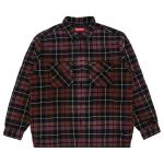 Рубашка Supreme Quilted Plaid Shirt, Grey - фото
