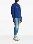 Толстовка с логотипом BALMAIN, синий - фото 3