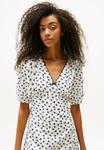Платье Tommy Jeans BIRD PRINT WRAP MIDI, White Bird Aop/White - фото 3