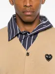 Кардиган с логотипом в форме сердца Comme Des Garçons Play, нейтральный - фото 5