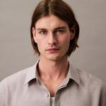 Классическая серая рубашка мужская Calvin Klein, серый - фото 8