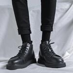 Ботинки мужские Weishibangwei, цвет Black Fleece-Lined - фото 6