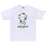 Футболка BAPE Liquid Camo Baby Milo Tee, White/Blue - фото
