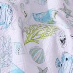 Стеганое плед Levtex Home Biscayne, синий - фото 3