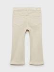Детские расклешенные джинсы Mango, Cream - фото 4