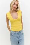 Топ No Matter What, желтый - фото
