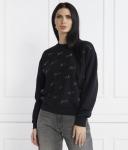 Свитер со стразами Loose fit Karl Lagerfeld, черный - фото 3